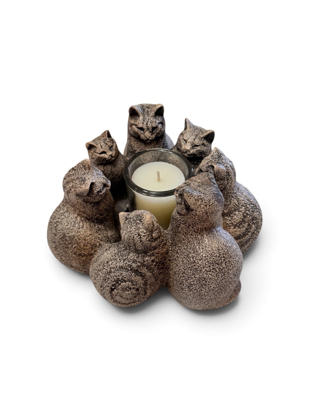 Original Windstone Editions Circle of Cats Candle Lamp, Sculpted by Melody Peña. - Picture 3 of 17